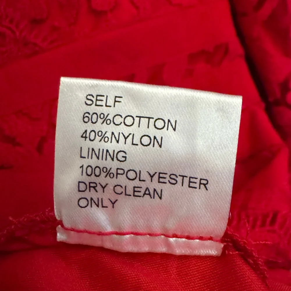 Tadashi Shoji 8 Lace Red Lace 3/4 Sleeve Sheath Dress Valentines Romantic - Picture 12 of 13